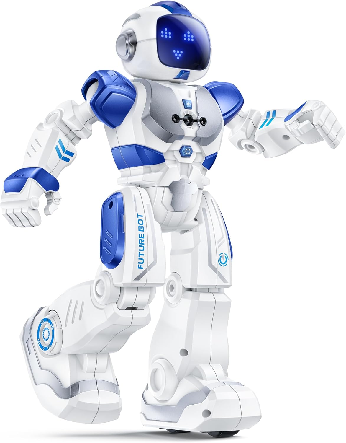Ruko 6088 Programmable Robot with Gesture, Remote & APP Control, Rechargeable Robots Toys for Boys and Girls, Interactive LED Faces, Q&A Games, Gift for Kids 3–6, Blue