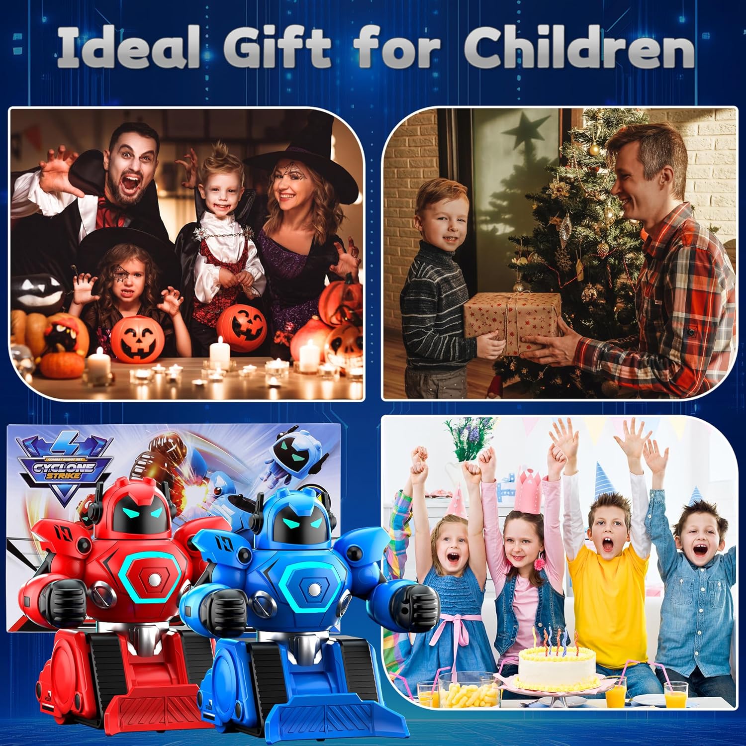 LZZAPJ 2-Pack Remote Control Fighting Robot Battle Bots Toys with Sounds & Lights - Soccer Game Mode, Suitable for Adults & Kids Ages 6 7 8 9 10 11 12+, Ideal Christmas/Birthday Gift for Boys - Image 7